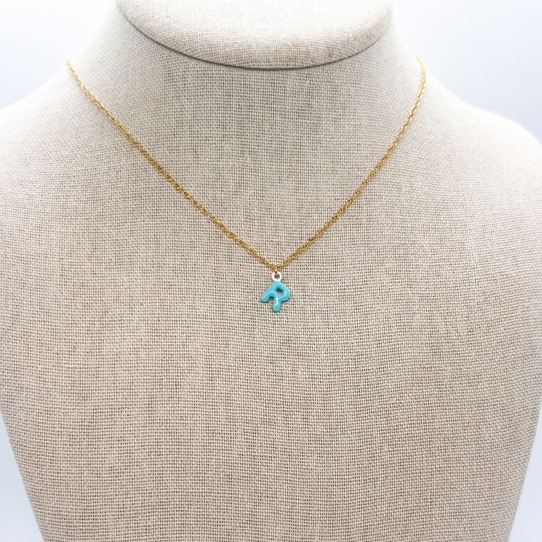 Candy Caps Initial Necklace