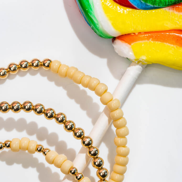 The Creamy Truffle Stack Bracelets